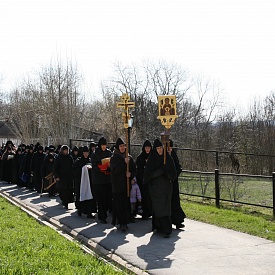 Крестный ход в день празднования в честь иконы Божией Матери "Живоносный источник"